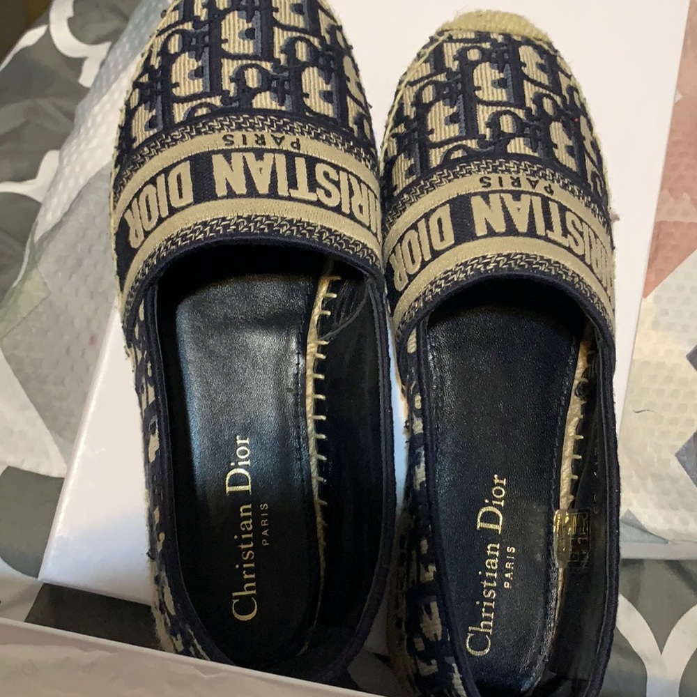 DIOR GRANVILLE ESPADRILLE - DARK BLUE DIOR